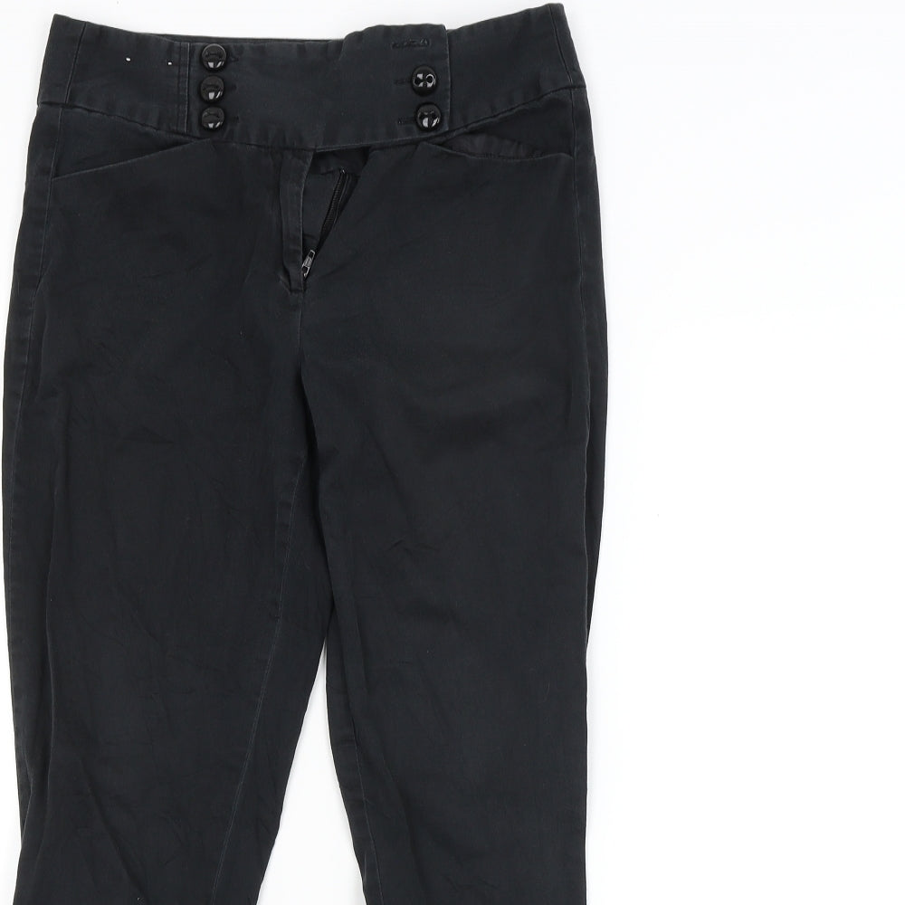 New Look Womens Black   Trousers  Size 8 L22 in