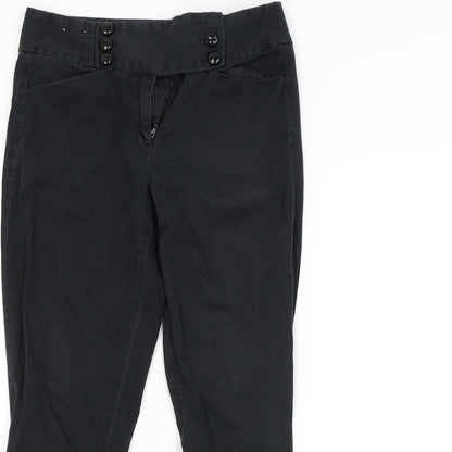 New Look Womens Black   Trousers  Size 8 L22 in