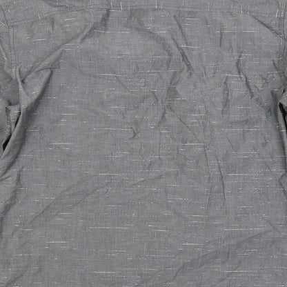 Mens UK Size M By Very Grey  Button-Up Long Sleeve Casual Shirt