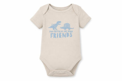 George Baby Beige   Babygrow One-Piece Size 3-6 Months  - Dinosaurs