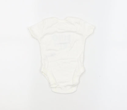 George Baby White   Babygrow One-Piece Size 3-6 Months  - Dino Cutie