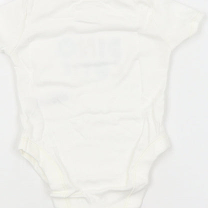 George Baby White   Babygrow One-Piece Size 3-6 Months  - Dino Cutie