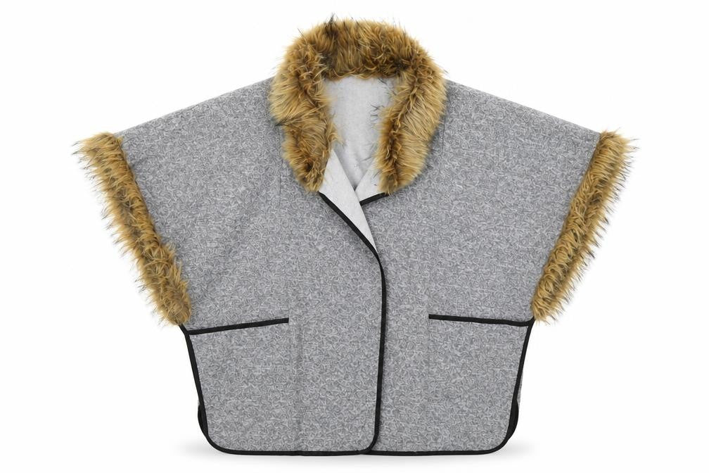 Womens UK Size One Size Preworn Grey Jacket