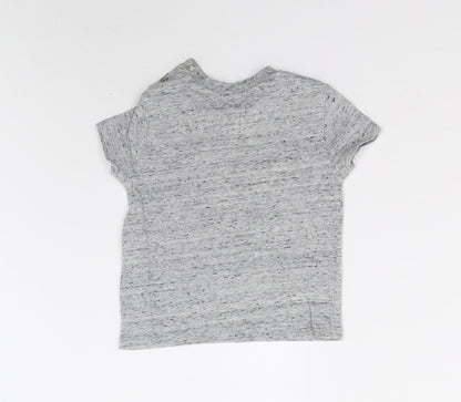 Tesco Baby Grey   Basic T-Shirt Size 12-18 Months  - Superbaby