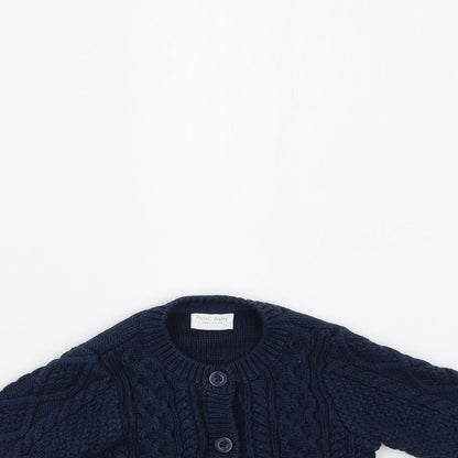 NEXT Baby Blue  Knit Cardigan Jumper   - 1 Month