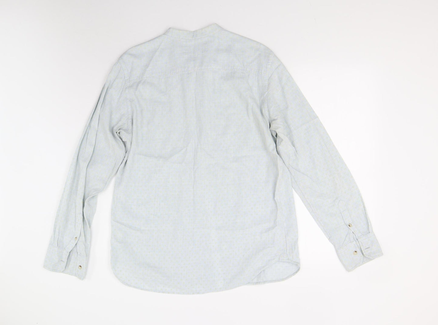 River Island Mens Blue Polka Dot   Button-Up Size M