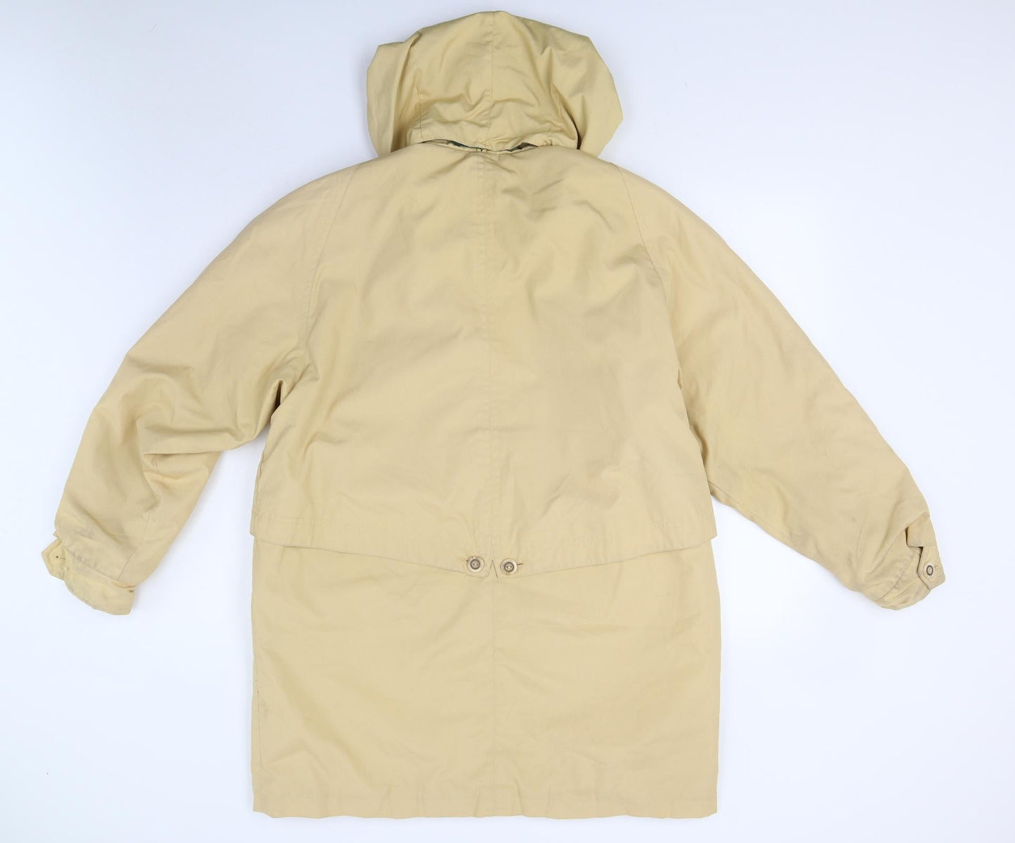 Womens UK Size 14 David Barry Yellow Overcoat