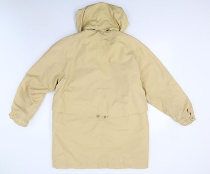 Womens UK Size 14 David Barry Yellow Overcoat