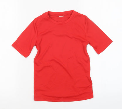 oxylane Boys Red   Basic T-Shirt Size 6 Years