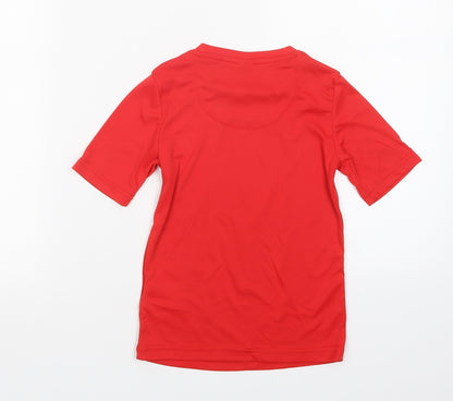 oxylane Boys Red   Basic T-Shirt Size 6 Years