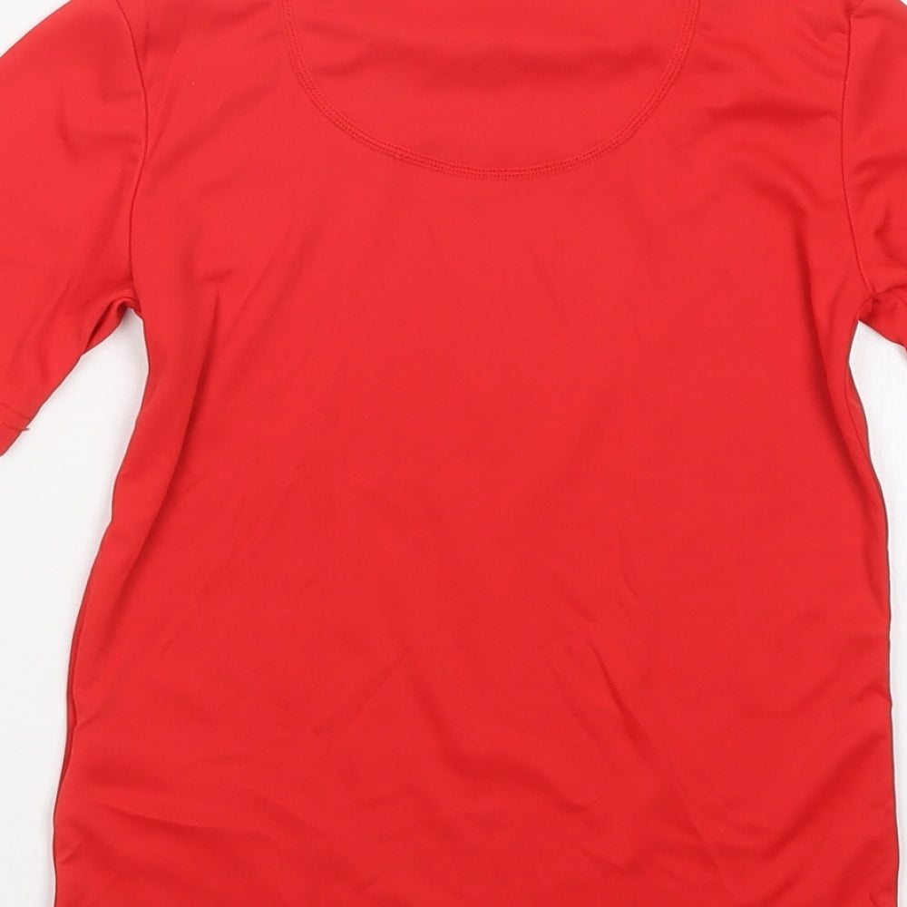 oxylane Boys Red   Basic T-Shirt Size 6 Years