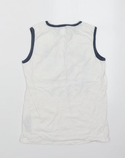Cherokee Boys White   Basic Tank Size 8-9 Years