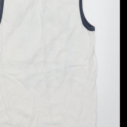 Cherokee Boys White   Basic Tank Size 8-9 Years