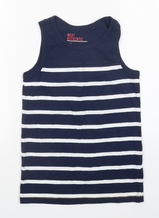 NEXT Boys Multicoloured Striped  Basic Tank Size 9 Years