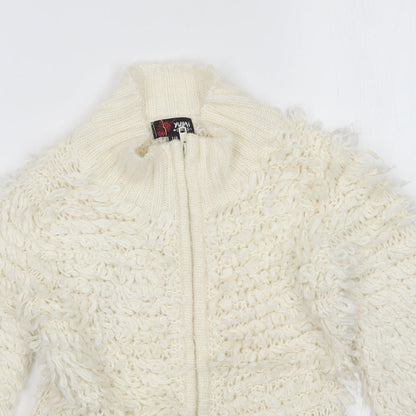 Yum Girl Girls Beige   Full Zip Jumper Size 7-8 Years
