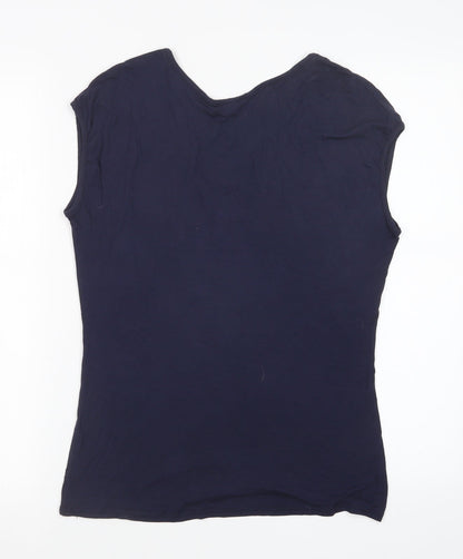 Womens UK Size M LIMITED COLLECTION Blue Basic Tank