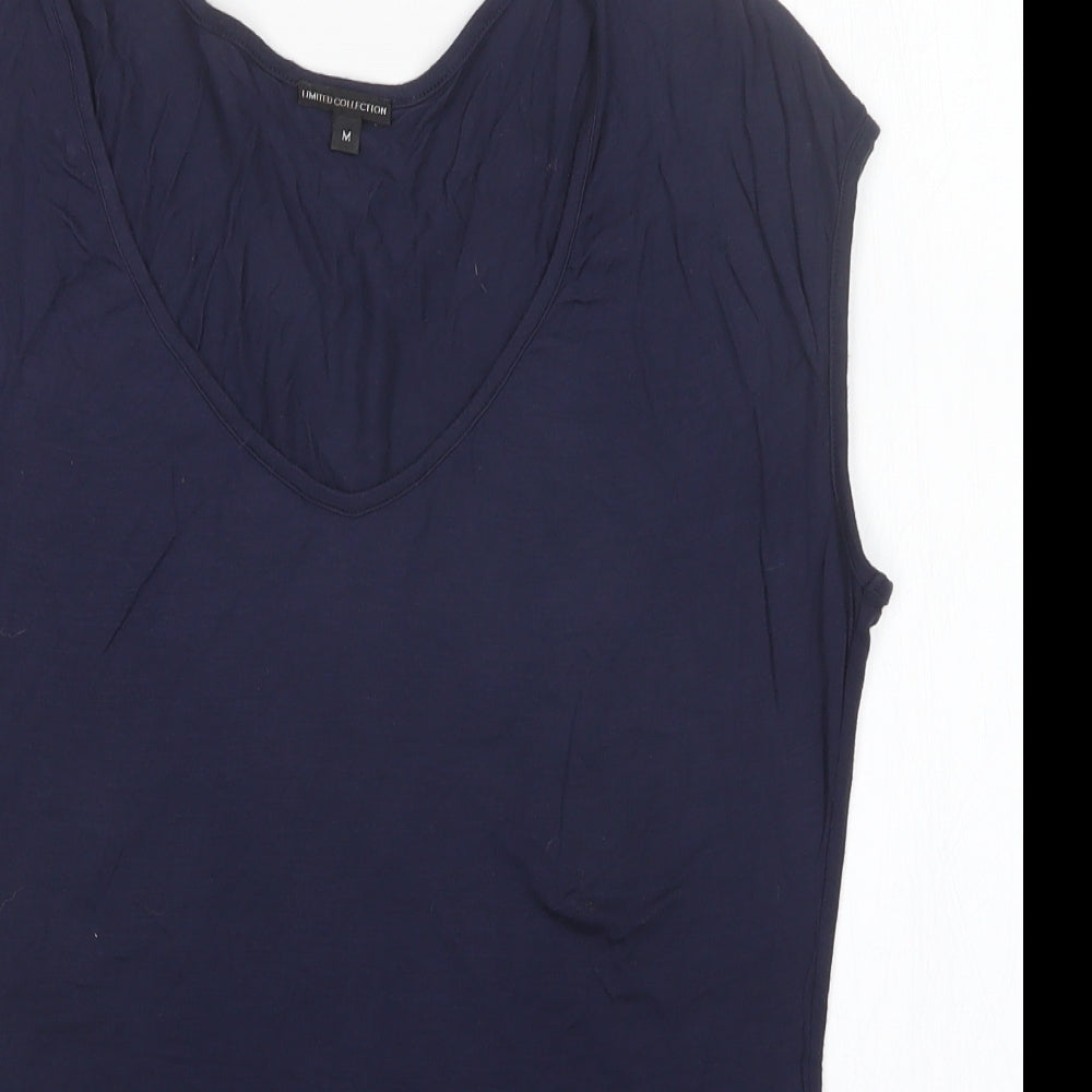 Womens UK Size M LIMITED COLLECTION Blue Basic Tank