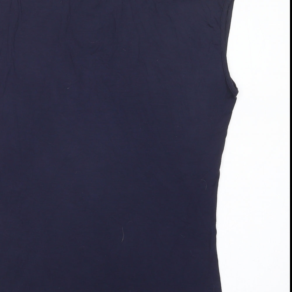 Womens UK Size M LIMITED COLLECTION Blue Basic Tank