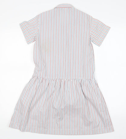 STEVENSONS Womens Multicoloured Striped  Shirt Dress  Size 4