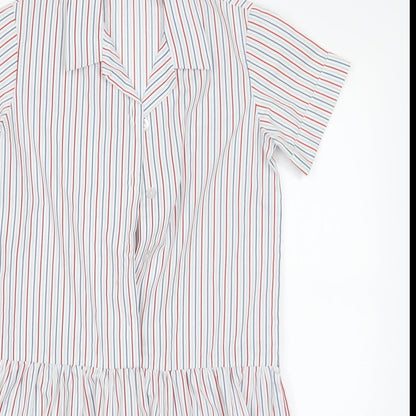 STEVENSONS Womens Multicoloured Striped  Shirt Dress  Size 4