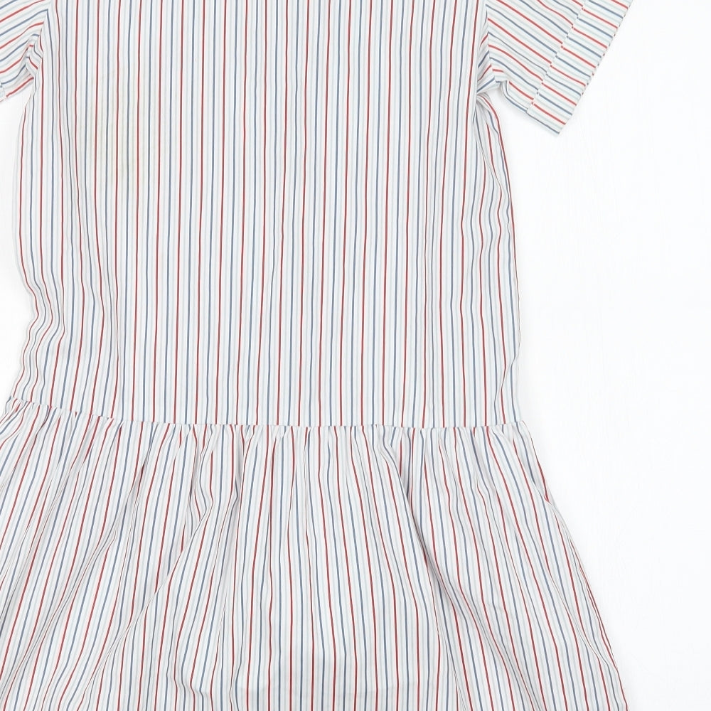 STEVENSONS Womens Multicoloured Striped  Shirt Dress  Size 4