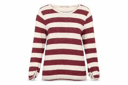 AWARE Womens Multicoloured Striped  Pullover Jumper Size S