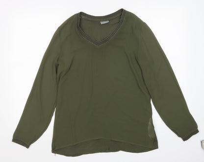 b.young Womens Green   Basic Blouse