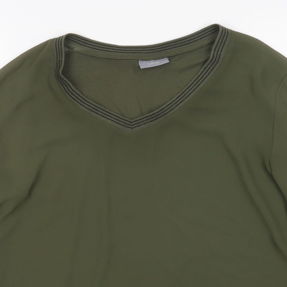 b.young Womens Green   Basic Blouse