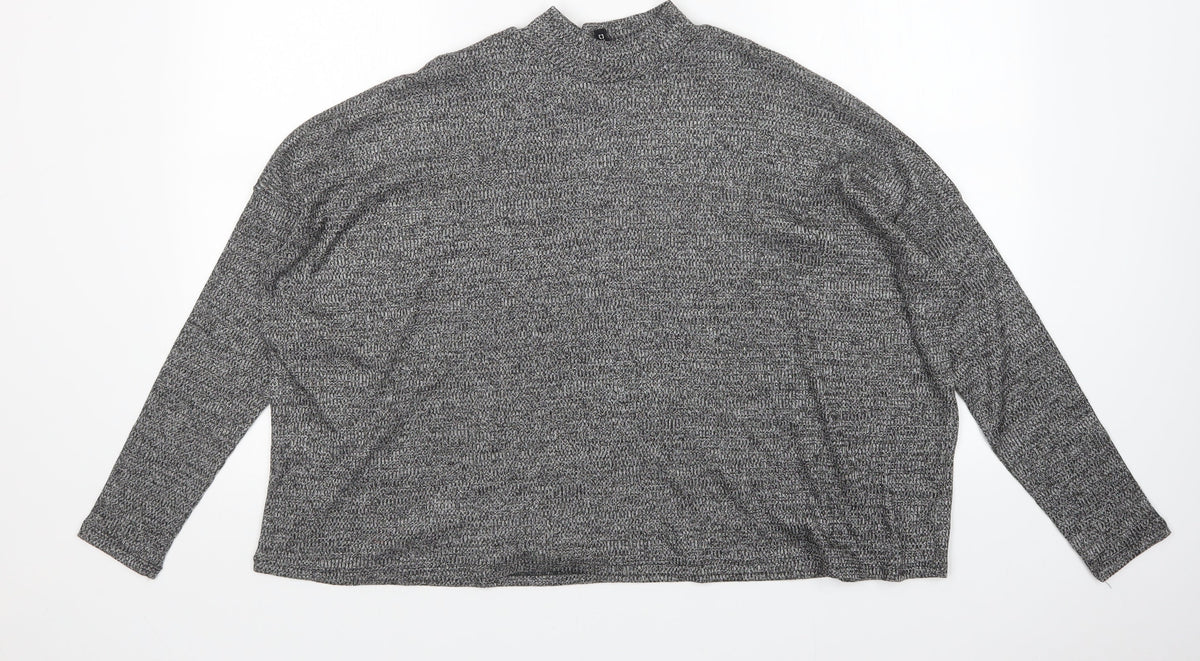 Womens UK Size L Divided by H&M Grey Pullover Jumper