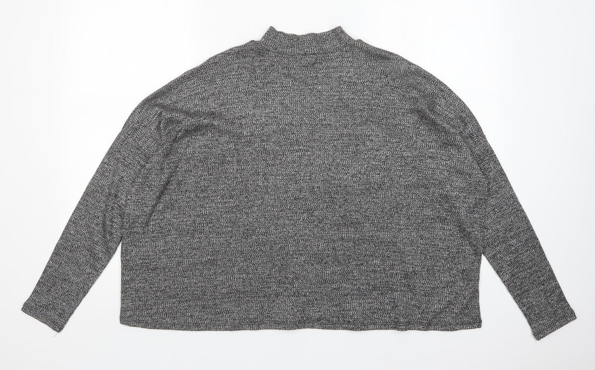 Womens UK Size L Divided by H&M Grey Pullover Jumper