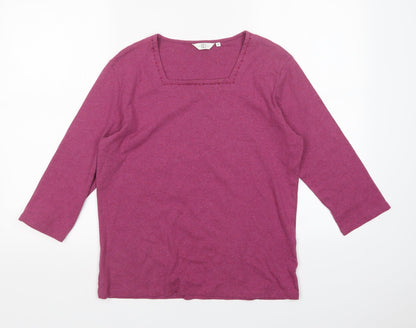 Womens UK Size M Country Casuals Purple Pullover Jumper