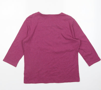 Womens UK Size M Country Casuals Purple Pullover Jumper