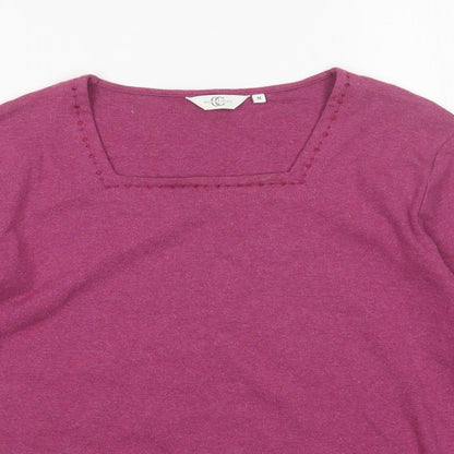 Womens UK Size M Country Casuals Purple Pullover Jumper