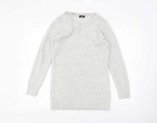 F&F Womens Grey   Pullover Jumper Size 10