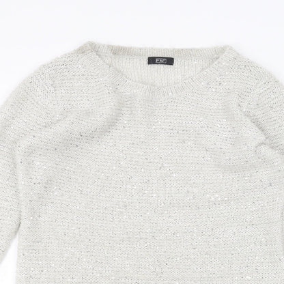 F&F Womens Grey   Pullover Jumper Size 10