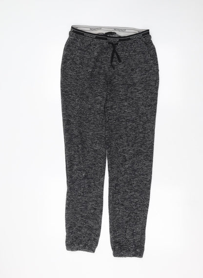 Womens UK Size 8 Topshop Regular Fit  Black Trousers
