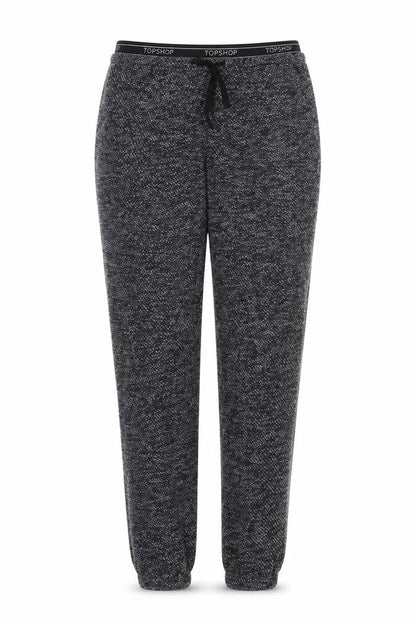 Womens UK Size 8 Topshop Regular Fit  Black Trousers