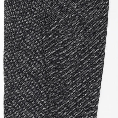Womens UK Size 8 Topshop Regular Fit  Black Trousers