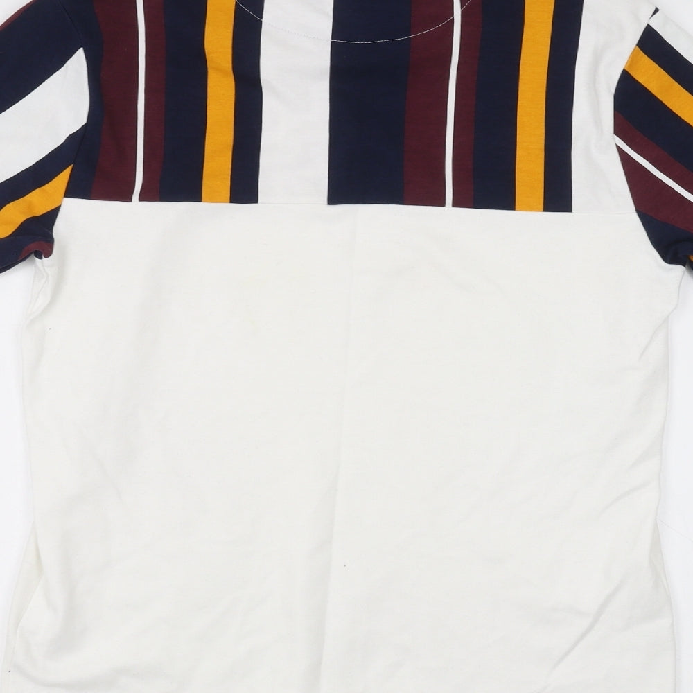 Womens UK Size S River Island White Basic T-Shirt
