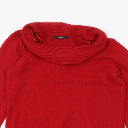 George Womens Red   Pullover Jumper Size 16