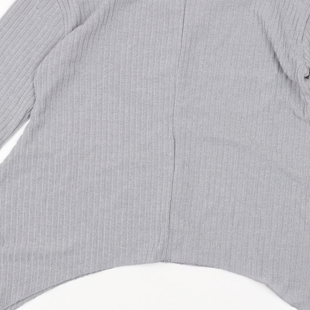 Womens UK Size S Preworn Grey Basic T-Shirt