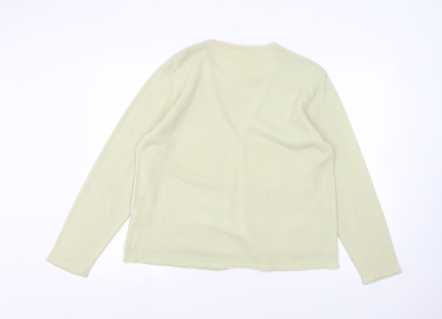 Womens UK Size M Preworn Beige Cardigan Jumper