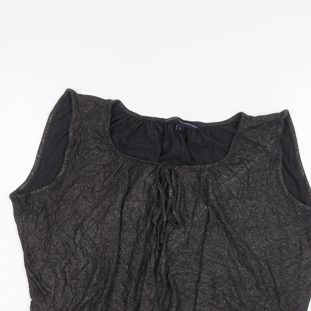French Connection Womens Black   Basic Blouse Size L