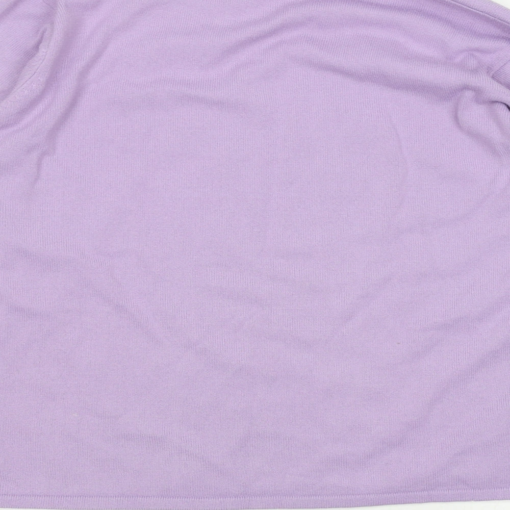 Womens UK Size L Fay Louise Purple Pullover Jumper