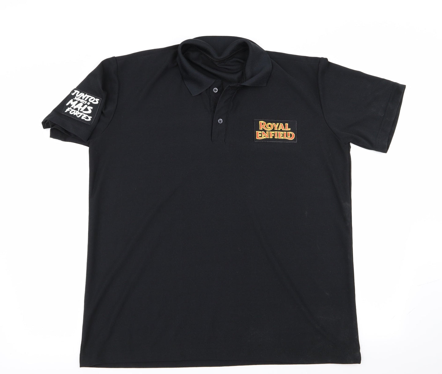 Preworn Mens Black    Polo   - Juntos Somos Mais Fortes