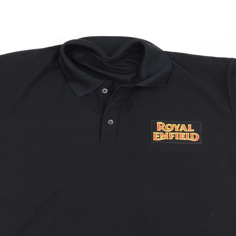 Preworn Mens Black    Polo   - Juntos Somos Mais Fortes