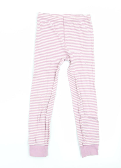 NEXT Girls Pink Striped   Pyjama Pants Size 5-6 Years