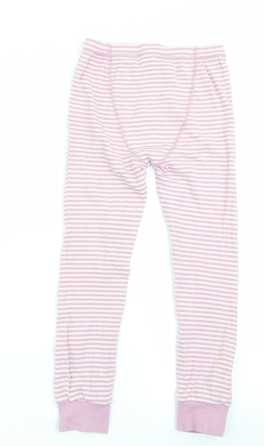 NEXT Girls Pink Striped   Pyjama Pants Size 5-6 Years