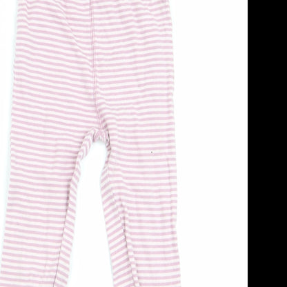 NEXT Girls Pink Striped   Pyjama Pants Size 5-6 Years