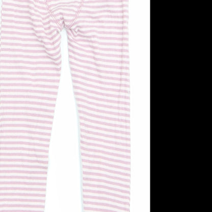 NEXT Girls Pink Striped   Pyjama Pants Size 5-6 Years